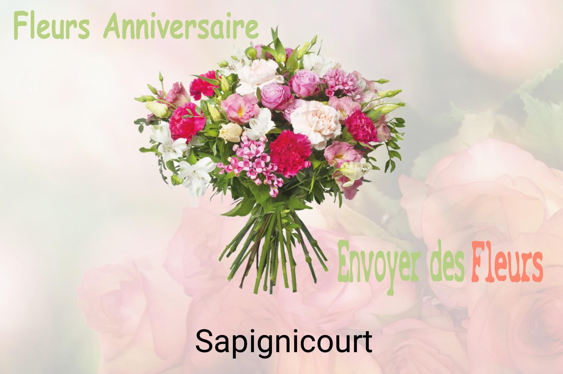 Bouquet de fleurs d’anniversaire livré à Sapignicourt